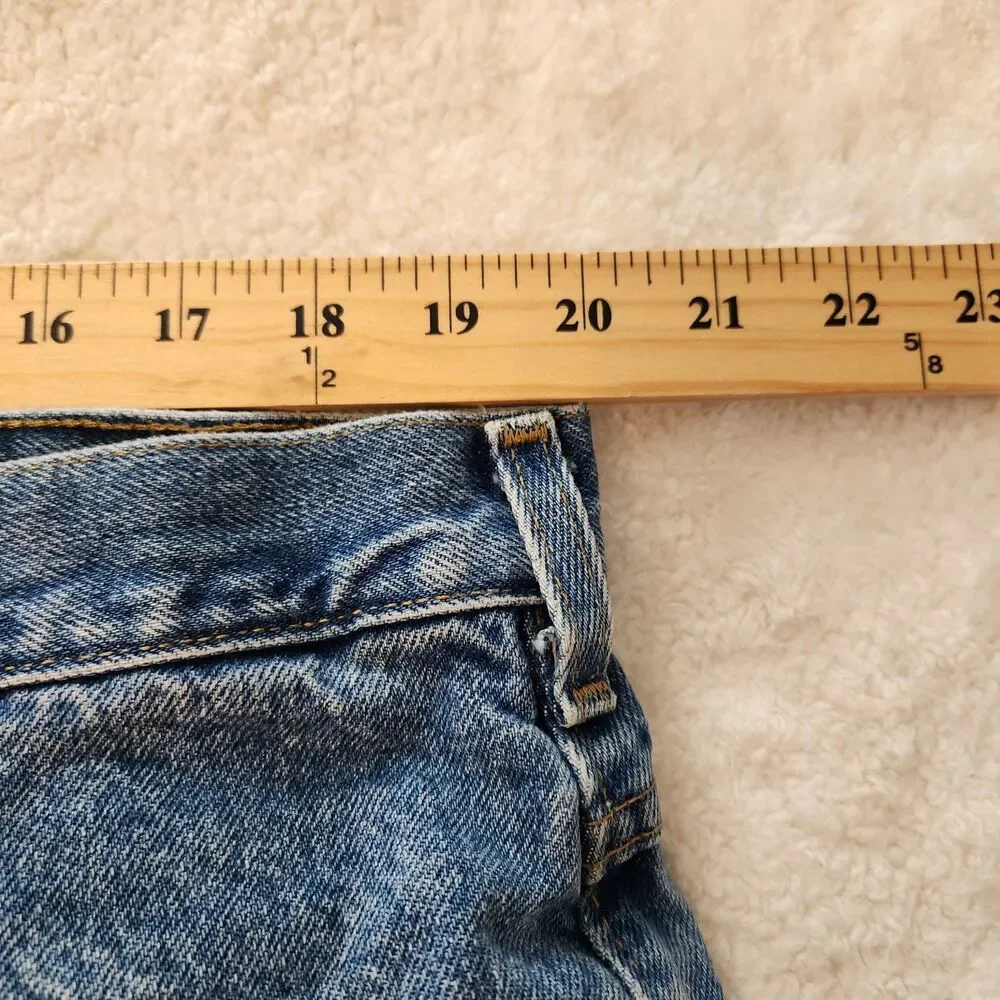 Carhartt Men's Relaxed Fit B160 DST Straight Leg Blue Jeans 40x29* Work Farm